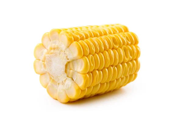 Kukuřice Bílém Pozadí — Stock fotografie