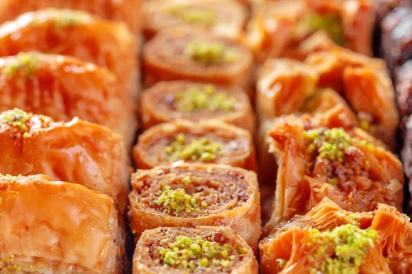 Primer Plano Del Postre Turco Baklava — Foto de Stock