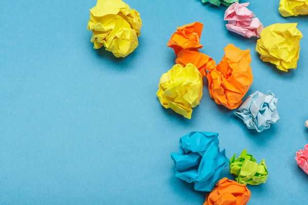 Boules Papier Froissées Colorées — Photo
