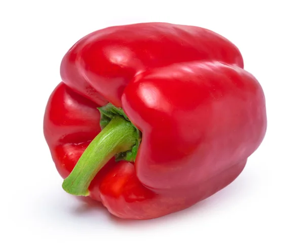 Red Pepper White Background Isolated Close Stock Image