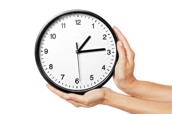 Clock Hands Isolated White Stock Picture