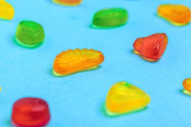 Bir sürü renkli Şeker