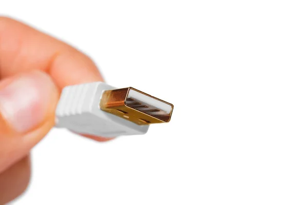 Zavřít Pohled Usb Kabel — Stock fotografie