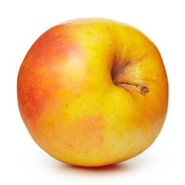 Beyaz üzerine izole edilmiş taze kırmızı elma..