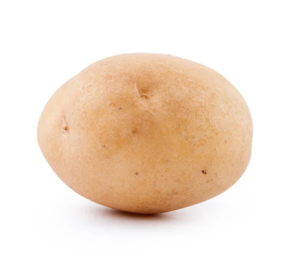 Rauwe Gele Aardappel Geïsoleerd Witte Achtergrond — Stockfoto