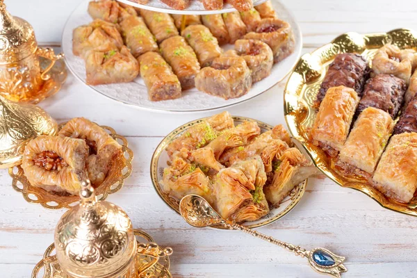 Традиційний Десерт Баклава Відомий Близькому Сході Смачний — стокове фото