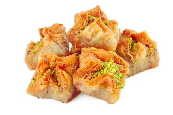 Dessert Ramadan Turc Baklava Isolé Sur Blanc — Photo