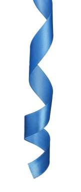 Beyaz arka plan üzerinde izole koyu mavi saden şerit