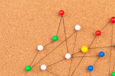 iğneler bir ağ oluşturarak bağlandı