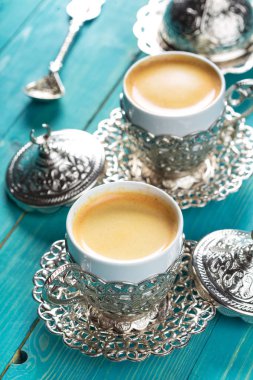 Türk kahve masada