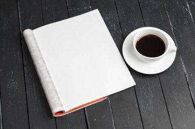 Model dergi ya da katalog. Boş sayfa.