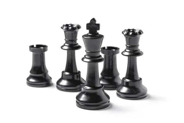 Šachy Izolované Bílém Pozadí — Stock fotografie
