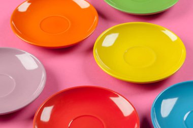 renkli plakalar kompozisyon yakın