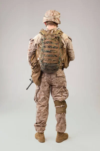 United States Army  marines ranger with assault rifle