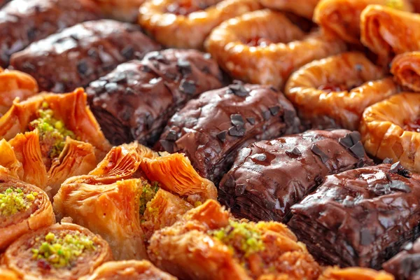 Türkisches Dessert Baklava Aus Nächster Nähe — Stockfoto