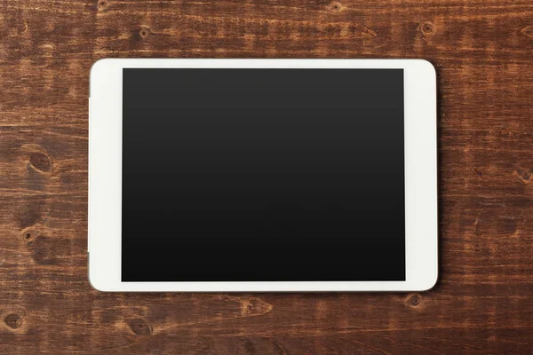 Tahta Masadaki Dijital Tablet — Stok fotoğraf