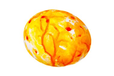 Renkli Paskalya Yumurtası beyazda izole