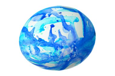 Renkli Paskalya Yumurtası beyazda izole