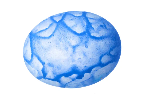 Uovo Pasqua Colorato Isolato Bianco — Foto Stock