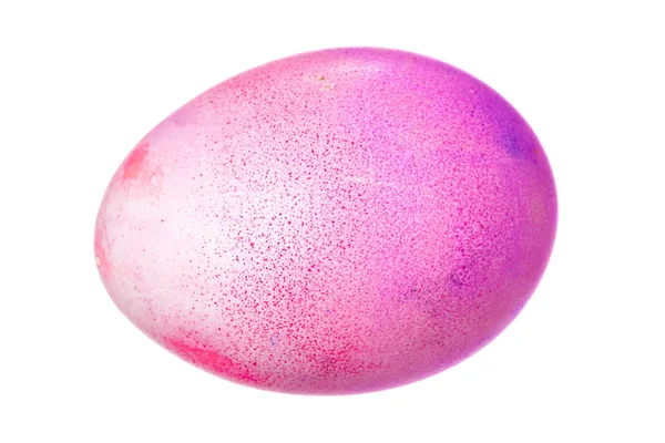 Цветное Пасхальное Яйцо Изолировано Белом — стоковое фото