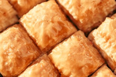 Türk tatlısı baklava yakın çekim