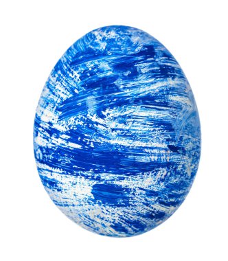 Renkli Paskalya Yumurtası beyazda izole