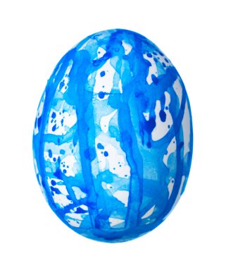 Renkli Paskalya Yumurtası beyazda izole