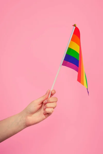 Rezagos Comunidad Lgbt Una Mano — Foto de Stock