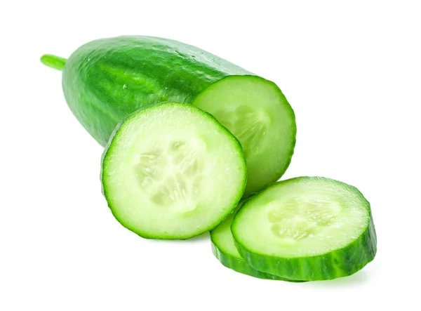 Cucumber Isolated White Background — Stock Photo, Image