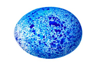 Renkli Paskalya Yumurtası beyazda izole