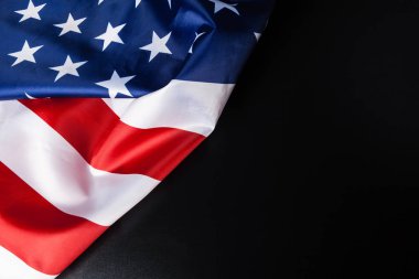 Metin için alanı olan klasik Amerikan bayrağı