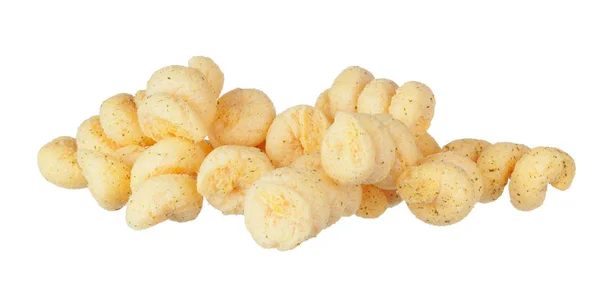 Peanut Corn Puffs Isolated White Background — Stock Photo, Image