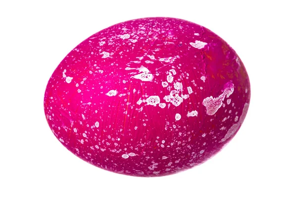 Huevo Pascua Colorido Aislado Blanco — Foto de Stock