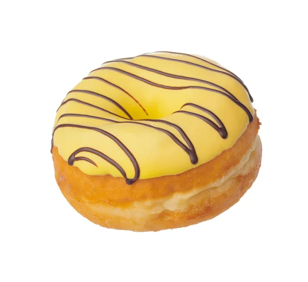 Donut Isolerad Vit Bakgrund — Stockfoto