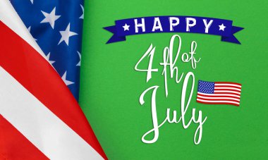 4th of July, United Stated independence day greeting clipart