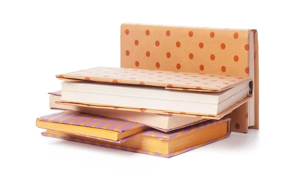 Pile Books Isolated White Background — Stock Photo, Image