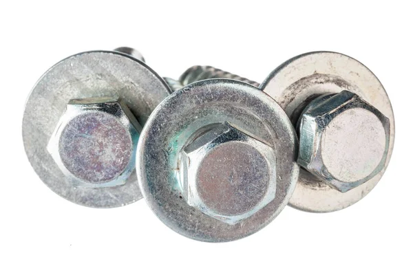 Metal vida beyaz arka planda izole