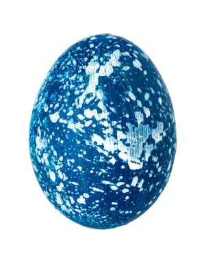 Renkli Paskalya Yumurtası beyazda izole