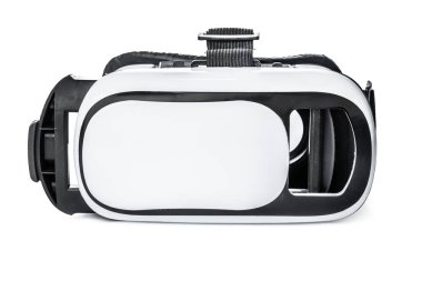 Video kayıt cihazı. Beyaz arkaplanda sanal gerçeklik gözlükleri