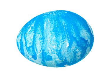 Renkli Paskalya Yumurtası beyazda izole