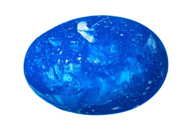 Renkli Paskalya Yumurtası beyazda izole