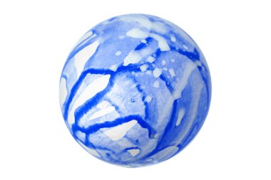 Renkli Paskalya Yumurtası beyazda izole