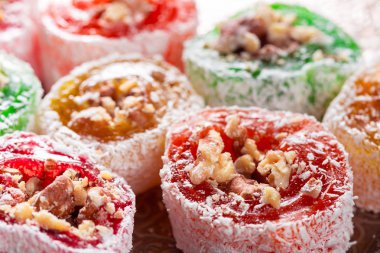 Türk lokumu yakın çekim