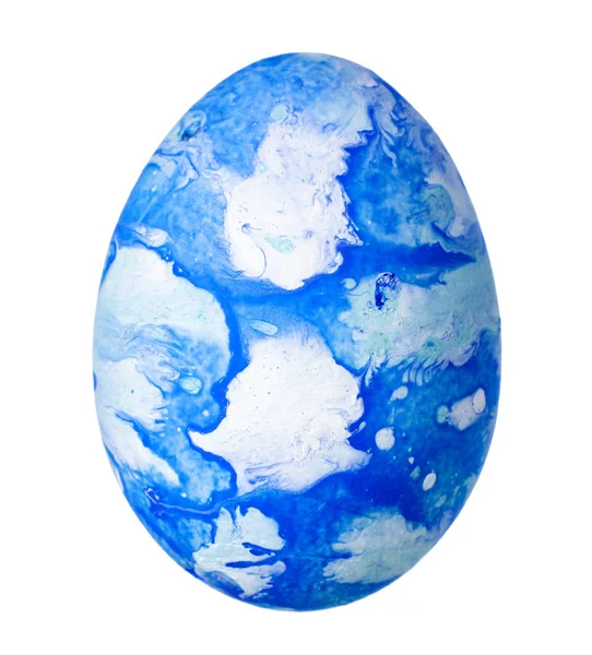 Huevo Pascua Colorido Aislado Blanco — Foto de Stock