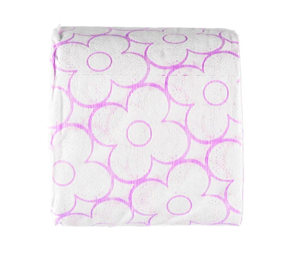 beyaz arkaplanda tuvalet kağıdı