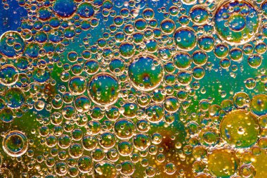 Kabarcıklı renkli bir arka plan. Soyut arkaplan. Kapat..