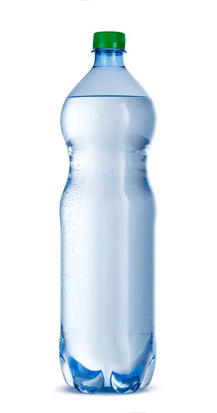 Grande bouteille d'eau en plastique isolée sur blanc — Photo