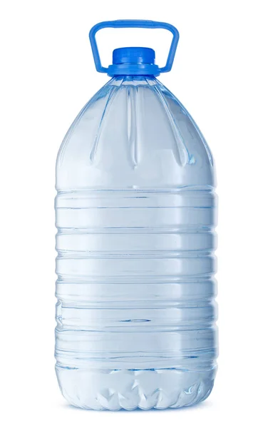 白に隔離された大きなプラスチック製の水ボトル — ストック写真