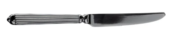 Silver kniv bestick isolerad på vit bakgrund — Stockfoto