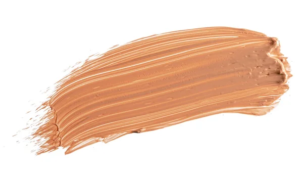 Make-up foundation svatch isolerad på vit bakgrund — Stockfoto